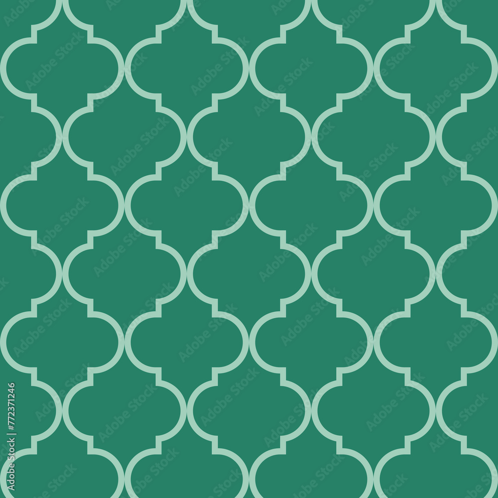 Seamless green moroccan islamic pattern Seamless green moroccan islamic pattern