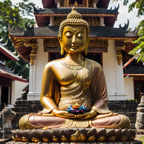 A golden buddha.