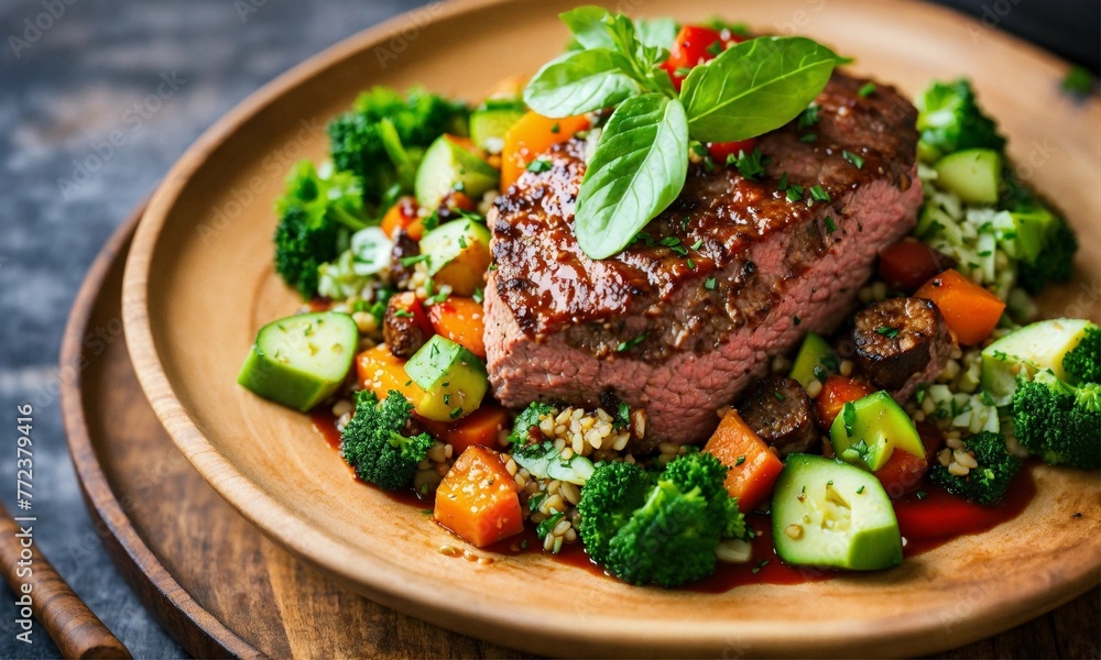 lamb chops with vegetables lamb chops with vegetables