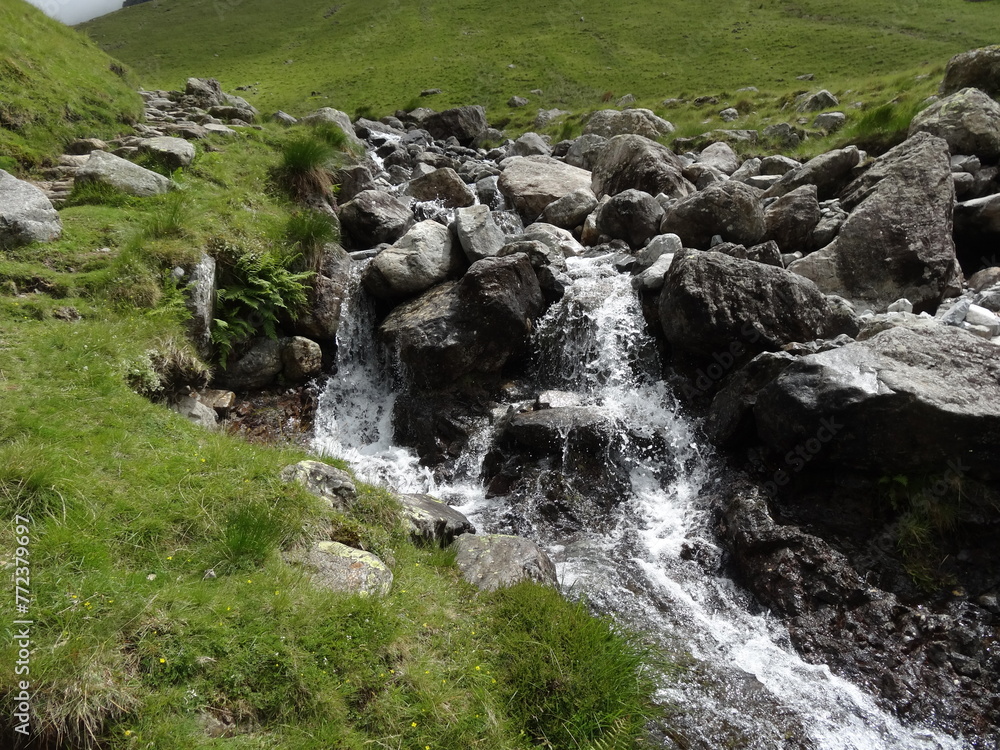 Waterfall on the way up Scafell pike Waterfall on the way up Scafell pike