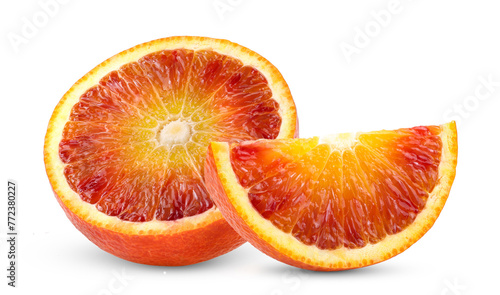 blood orange on white background © sommai