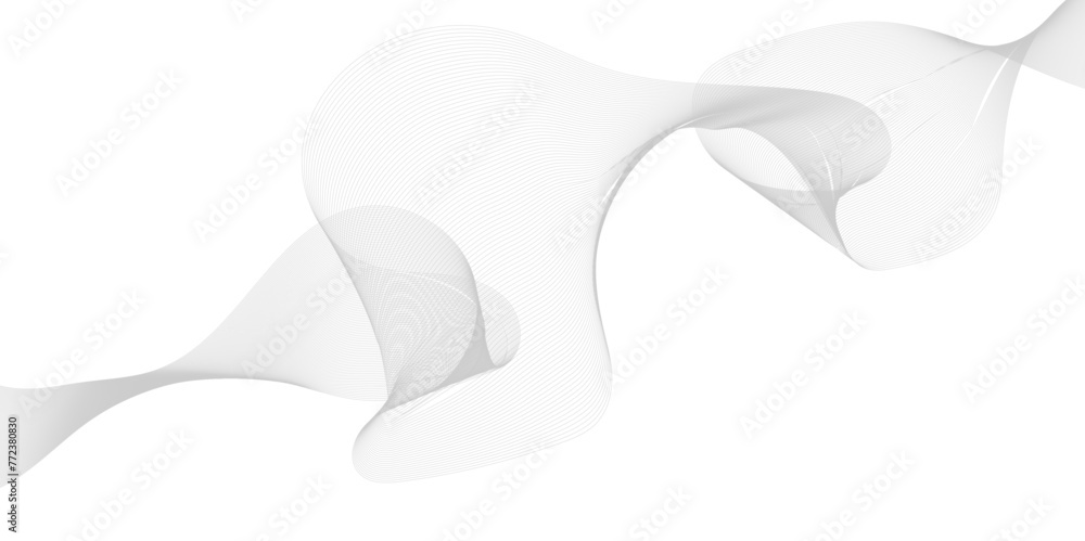 Abstract wave element for design. Vector illustration. Wave with lines created using blend tool. Abstract wavy lines background with grey & white colors, ideal for business, brochure cover designs. Abstract wave element for design. Vector illustration. Wave with lines created using blend tool. Abstract wavy lines background with grey & white colors, ideal for business, brochure cover designs.