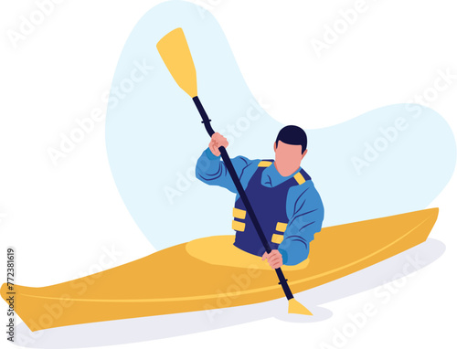 Boy Kayaking