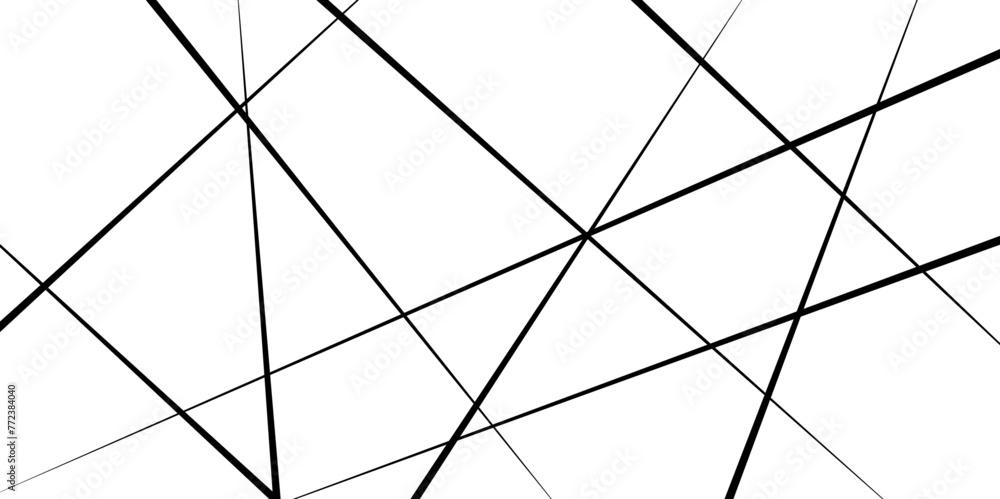 Random chaotic lines abstract geometric pattern. Pattern of random abstract geometric lines. Chaotic vector background. Black and white art with modern linear texture. Vector illustration Random chaotic lines abstract geometric pattern. Pattern of random abstract geometric lines. Chaotic vector background. Black and white art with modern linear texture. Vector illustration