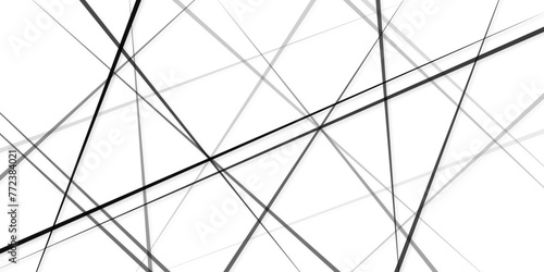 Random chaotic lines abstract geometric pattern. Pattern of random abstract geometric lines. Chaotic vector background. Black and white art with modern linear texture. Vector illustration