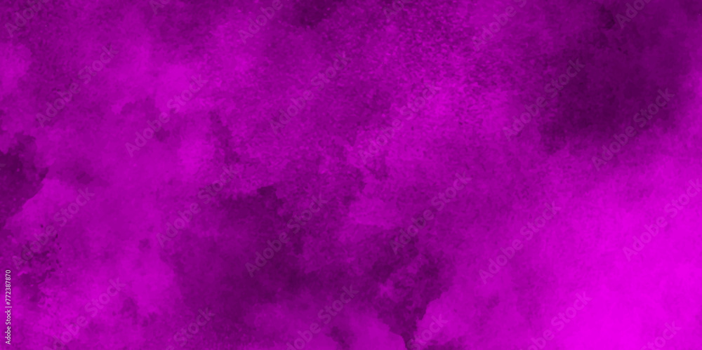 Hand-drawn bright pink gradient abstract watercolor splashed on the paper. Multicolor watercolor background for textures. Abstract cosmic purple multicolor texture water color paint illustration,	