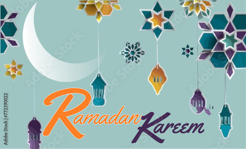 ramadan kareem clip with english text as image
