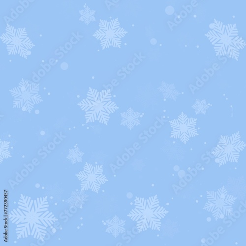 Snowflake snow falling in blue winter background backdrop wallpaper Christmas