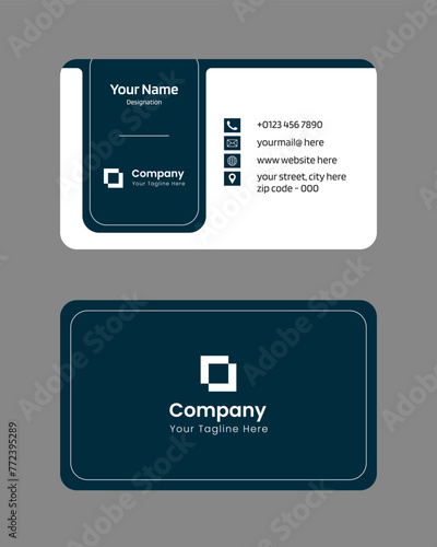 minimalist modern corporate visiting card design