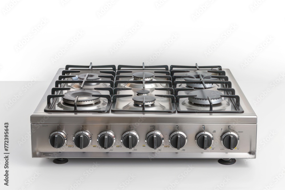 Modern gas stove isolated on white background Modern gas stove isolated on white background
