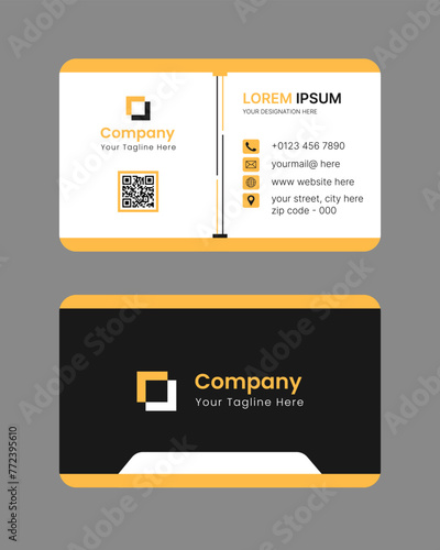 minimalist modern corporate visiting card design