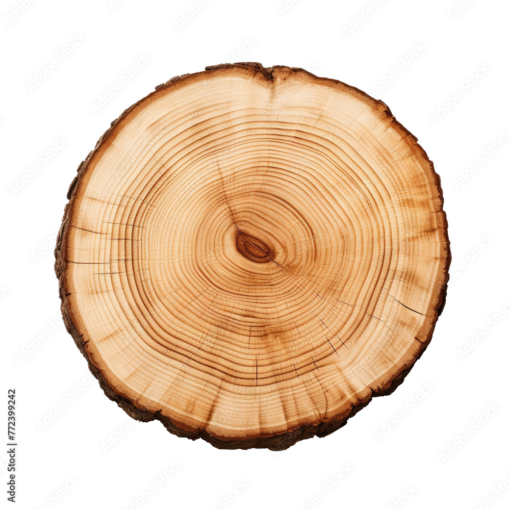 slice tree trunk isolated on transparent background, PNG available slice tree trunk isolated on transparent background, PNG available