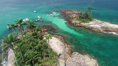 Aerial view of Botinas Islands - Angra dos Reis, Rio de janeiro, Brazil photo