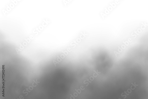 isolated dark smoke or fog effect overlay on transparent white background. png misty fog texture effect, vapor, mist
