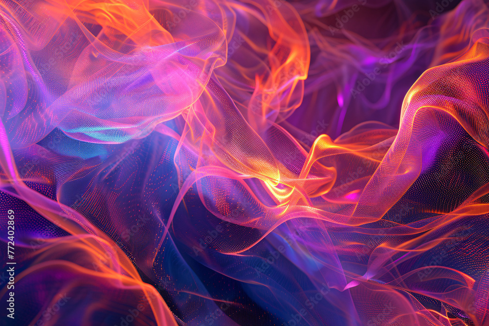 Fototapeta premium Ethereal Smoke: Vibrant Abstract Background