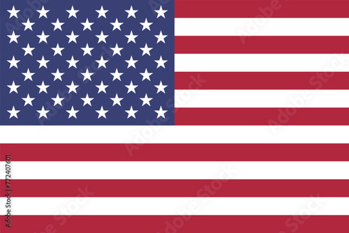 USA flag. American striped flag with stars. State star-striped symbol of the United States of America.