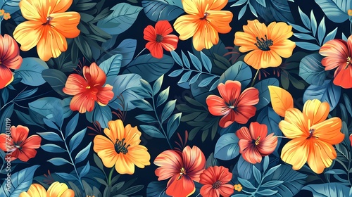 Floral Elegance  Embracing Nature s Beauty in Seamless Patterns