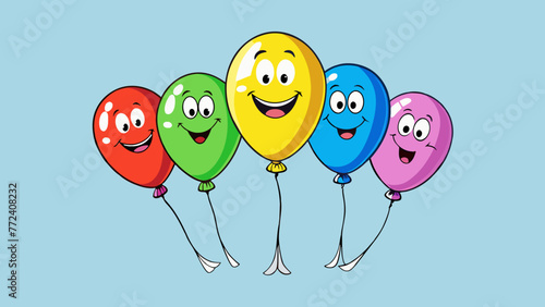Set of Balloons Vector Illustrations Perfect for Celebrations