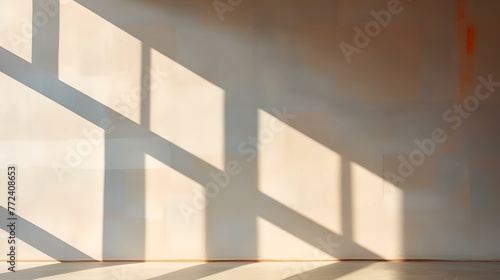 Abstract Modern Architecture with Light and Shadow 