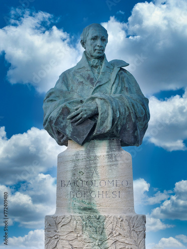 Bartolomeo Borghesi statue in San Marino photo