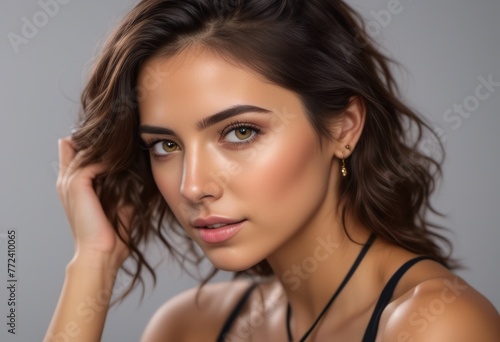 A Portrait Of Breathtakingly Gorgeous, Exotic, Beautiful Woman.
