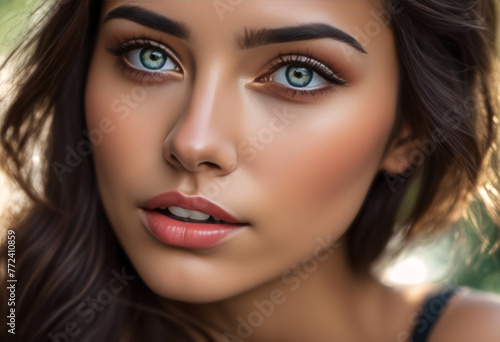 Wallpaper Mural A Portrait Of Breathtakingly Gorgeous, Exotic, Beautiful Woman.
 Torontodigital.ca