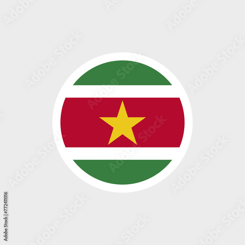 Free Download Flag of Suriname. Surinamese striped flag with a star. State symbol of the Republic of Suriname. - GFXLoad