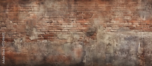 A detailed shot of a brown brick wall showcasing intricate brickwork patterns