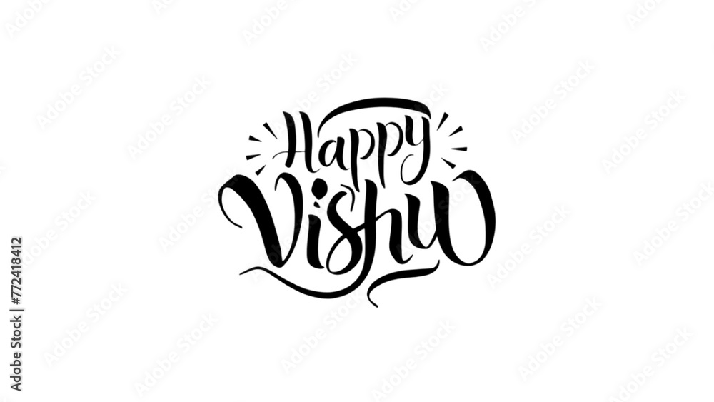 Happy Vishu greetings. April 14 Kerala festival with Vishu Kani.
