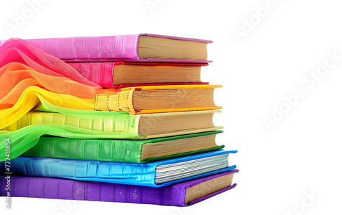 Inclusive Reading Circle: Pride Book Club Isolated On Transparent Background PNG.