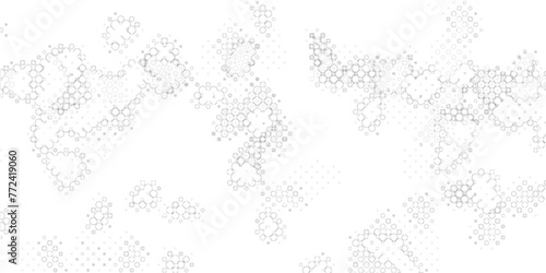 Abstract black and white halftone background with dots and seamless pattern, colorful halftone artistic decorative bright dotted geometric digital pattern illustration with copy space.