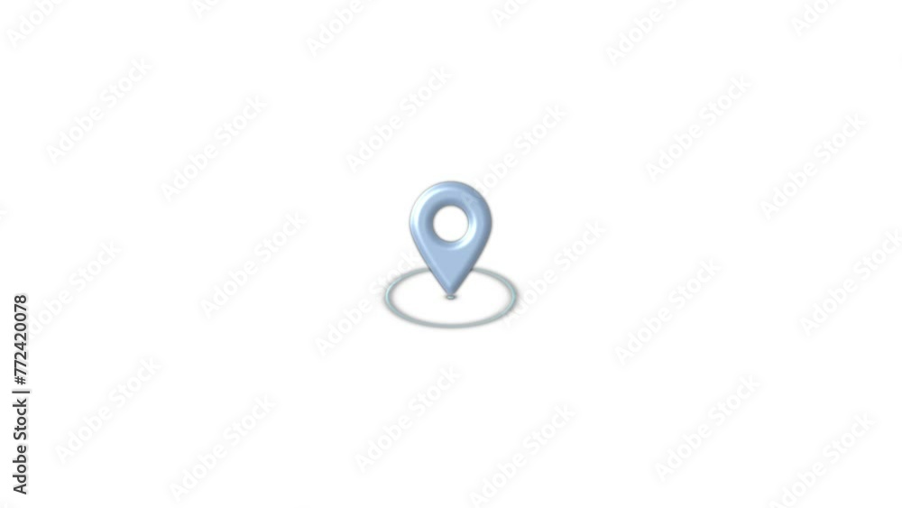 Abstract location marker icon and map pin, looking any place,tracking gps location signal animation. Abstract location marker icon and map pin, looking any place,tracking gps location signal animation.