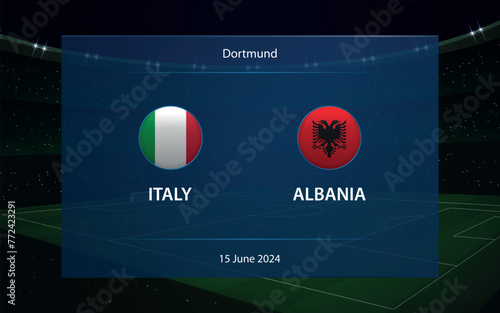 Italy vs Albania. Europe football tournament 2024