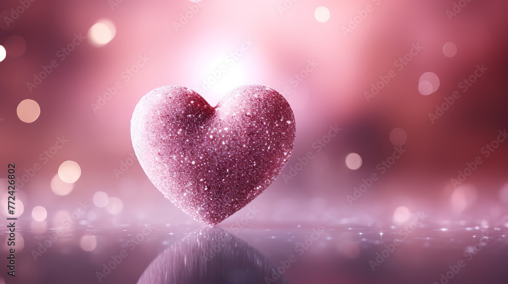 Valentines day cute background mockup with decorative love hearts Valentines day cute background mockup with decorative love hearts