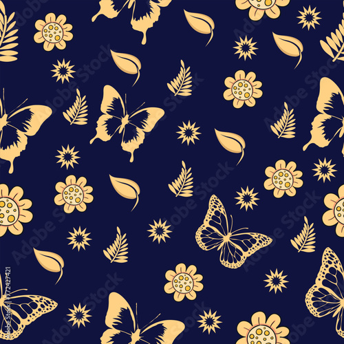 Seamless butterfly pattern design