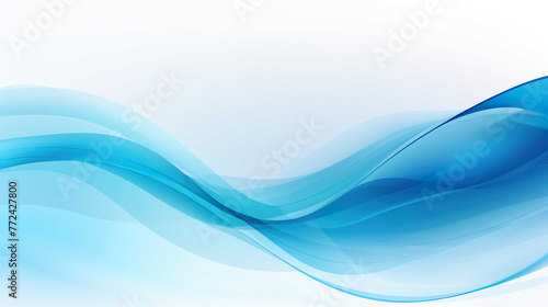 Blue wave swirls Bright colored gradient waves background , Generate AI © VinaAmeliaGRPHIC