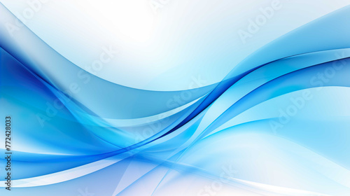 Blue wave swirls  Bright colored gradient waves background    , Generate AI © VinaAmeliaGRPHIC