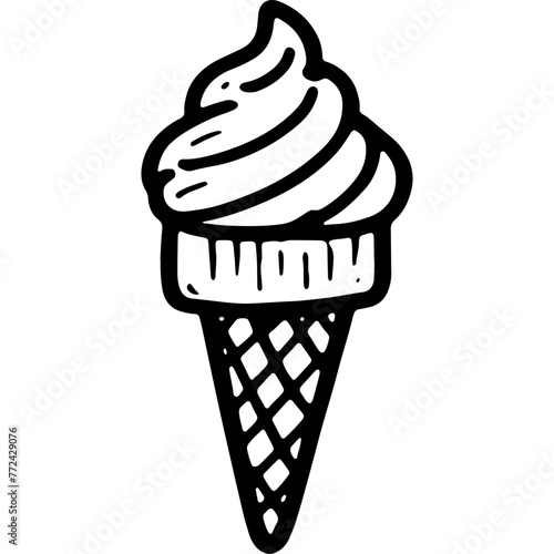 Doodle Ice Cream Cone