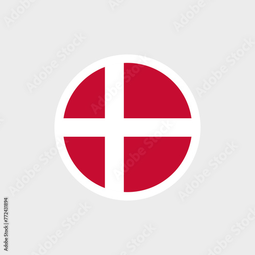 Flag of Denmark (Dannebrog). White cross on a red background. Symbol of the Kingdom of Denmark. Isolated vector illustration. Free Download Flag of Denmark (Dannebrog). White cross on a red background. Symbol of the Kingdom of Denmark. Isolated vector illustration. - GFXLoad