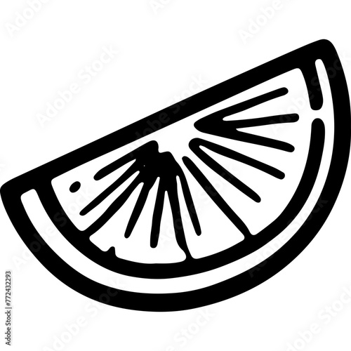 Doodle Lemon Or Orange Slice