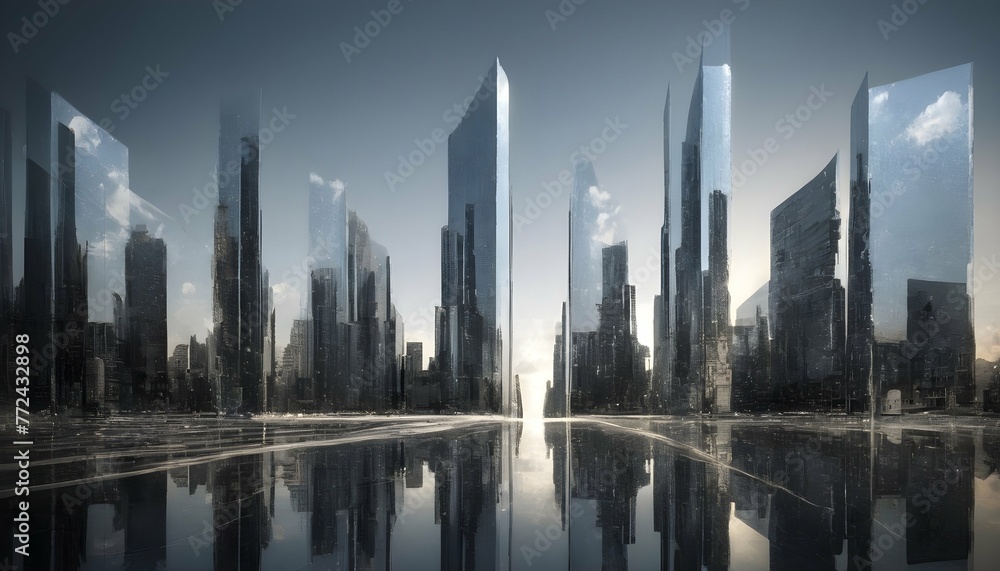 Imagine A City Where Buildings Are Made Of Mirrors