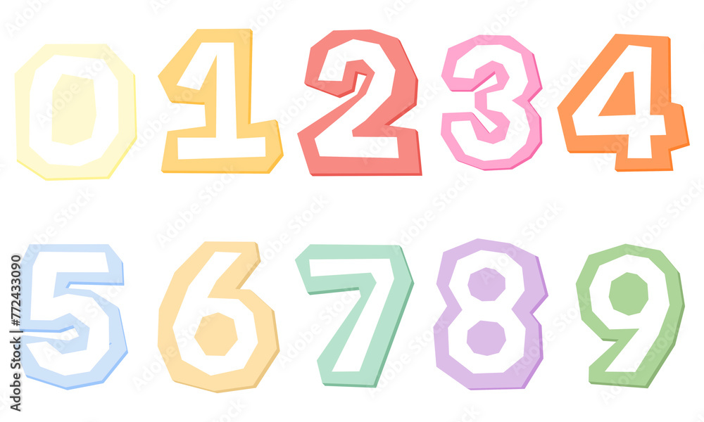 Number alphabet font torn ripped paper cut Illustration elements shape Number alphabet font torn ripped paper cut Illustration elements shape