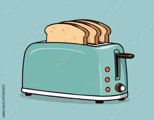 Toaster and bread
