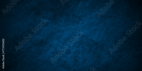 Dark and light blue wall grunge backdrop texture. watercolor painted mottled blue background, modern colorful concrete dirty smooth ink textures on black paper background.