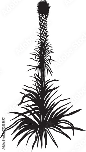Gayfeather Blazing Star. Hand drawn vector plant illustration