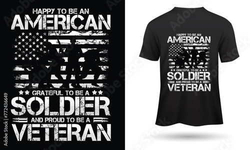 American Soldier Veteran Tshirt
