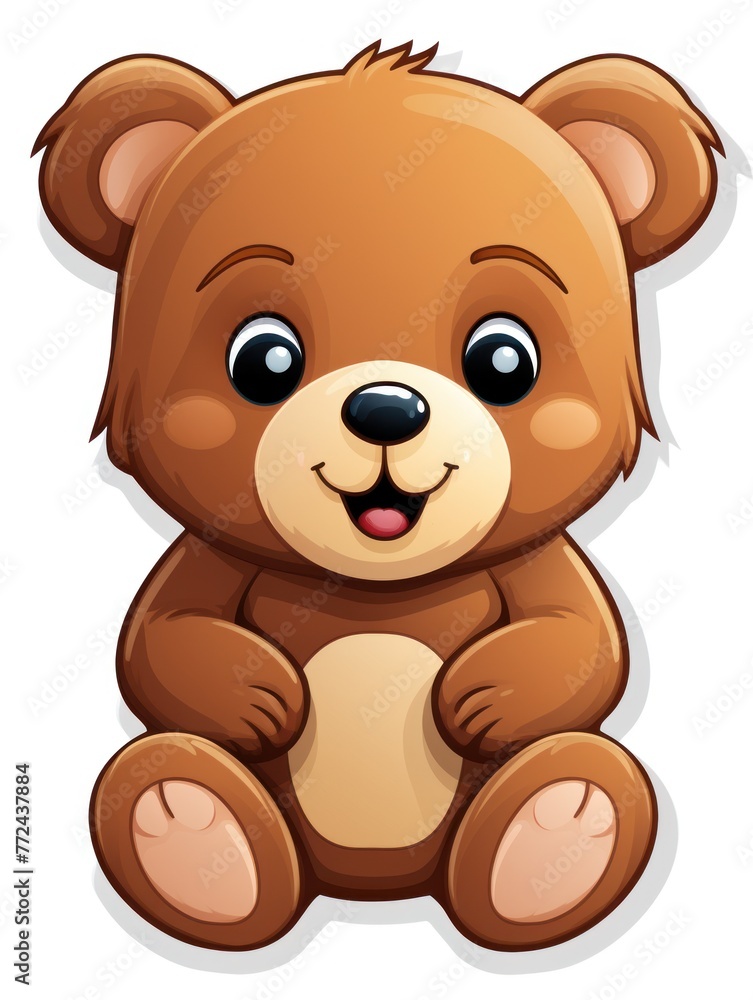 Artistic portrayal of a happy bear, bringing a sense of warmth and friendliness to your visuals. Artistic portrayal of a happy bear, bringing a sense of warmth and friendliness to your visuals.