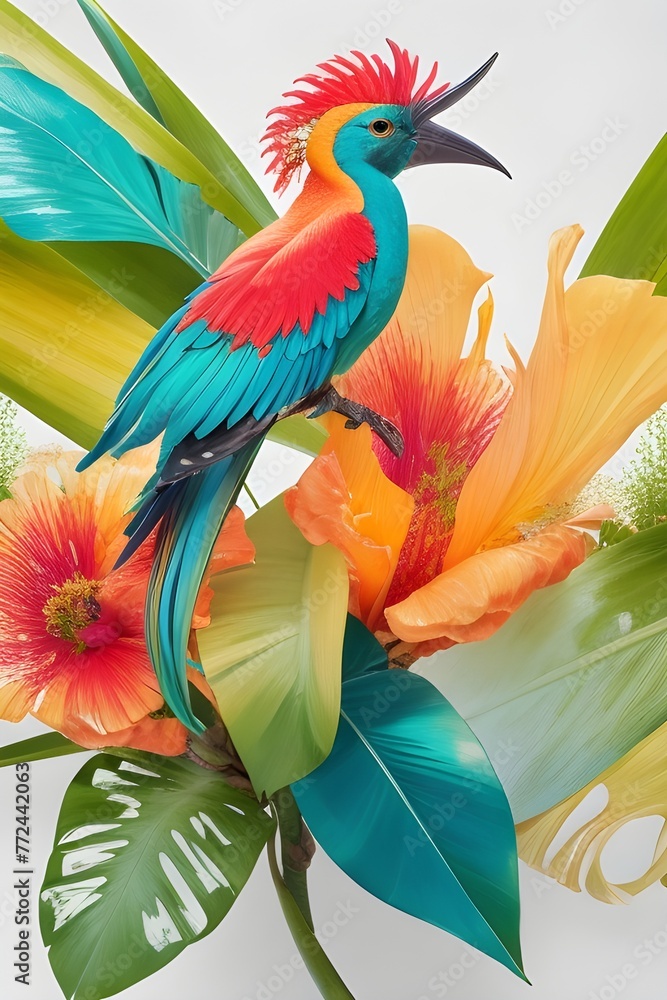 Obraz premium Floral wallpaper