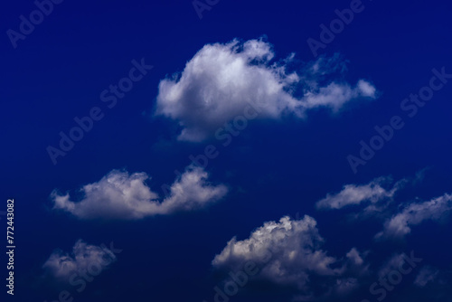 Fototapeta Naklejka Na Ścianę i Meble -  Beautiful cumulonimbus clouds with blue sky background.
