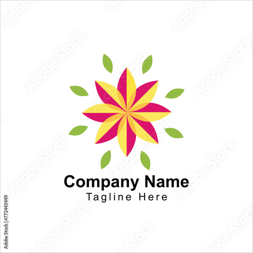 creative flower logo icon